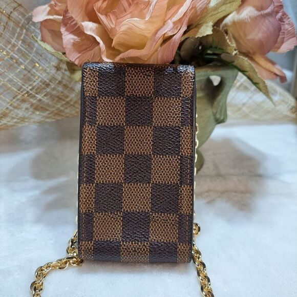 Louis Vuitton Damier Cigarette Case with Unbranded Chain Authentic - Picture 3 of 9